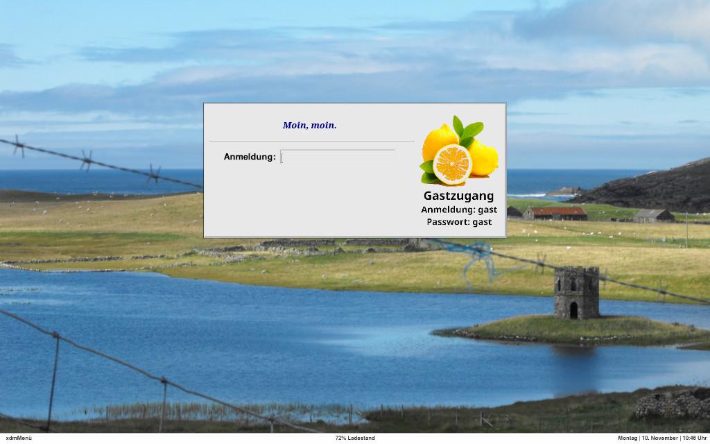 xdm login with polybar
